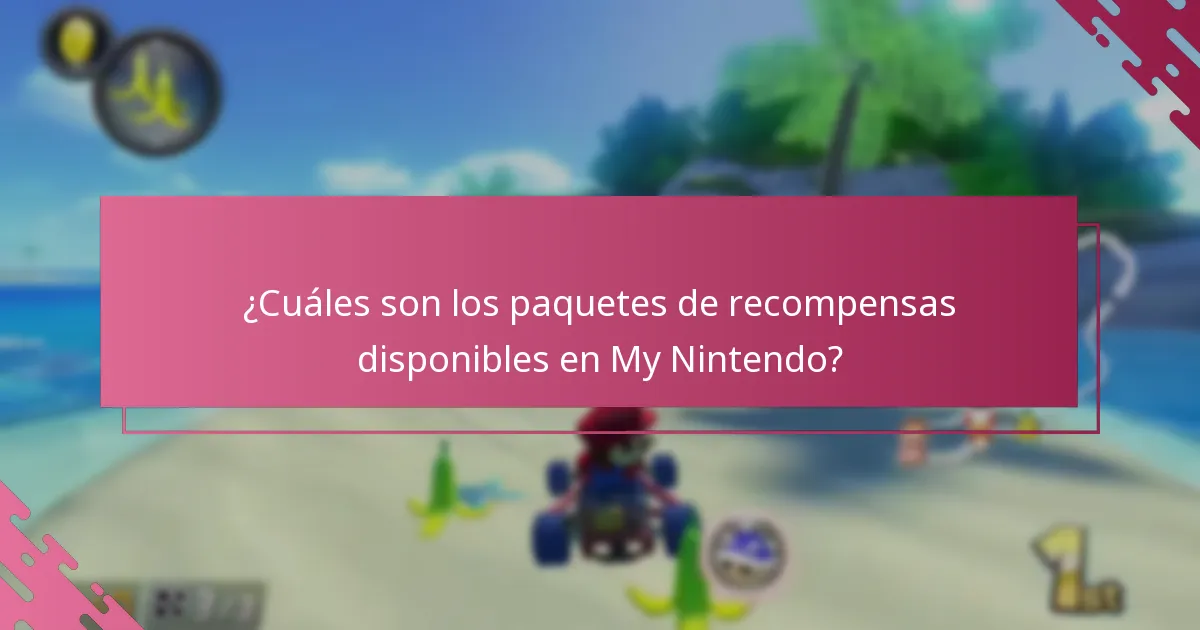 ¿Cómo se comparan los paquetes de recompensas de My Nintendo?