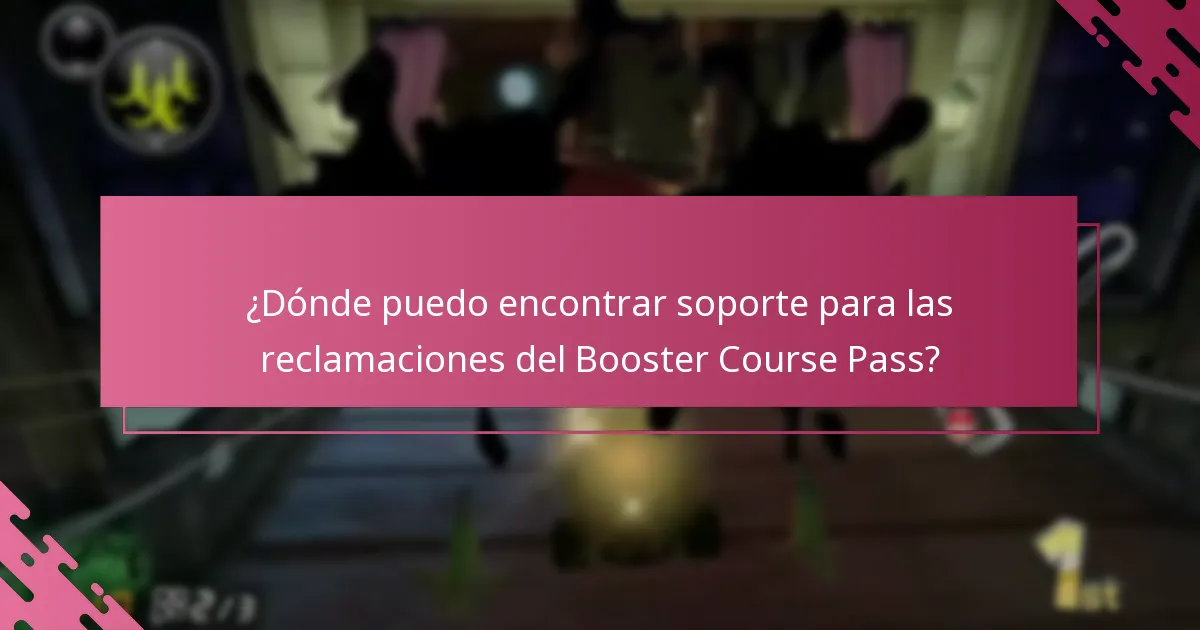 ¿Qué factores afectan el éxito de una reclamación del Booster Course Pass?